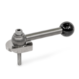 GN 918.7 Clamping Bolts, Stainless Steel, Upward Clamping, Screw from the Operator's Side