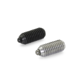 GN 615.4 Spring Plungers, with Bolt, with Internal Hexagon, Steel / Stainless Steel