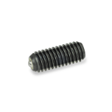 GN 615.9 Spring Plungers, Steel , Ball with Friction Bearing, with Internal Hex