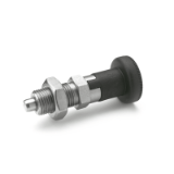 GN 617.1 Indexing Plungers with Rest Position, Stainless Steel / Plastic Knob