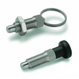 GN 717 Indexing Plungers, Stainless Steel, with and without Rest Position