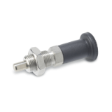 GN 817.2 Indexing Plungers, Stainless Steel / Long Plastic Knob