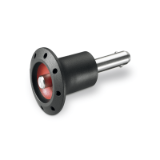 GN 113.6 Ball Lock Pins, Pin Stainless Steel AISI 630, with Plastic Knob