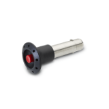 GN 114.3 Locking Pins, Stainless Steel , slide plastic, with Axial Lock (Pawl)