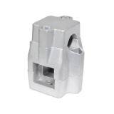 GN 135 Two-Way Connector Clamps, Aluminum, Multi Part Assembly, Unequal Bore Dimensions