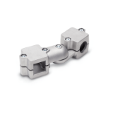 GN 289 Swivel Clamp Connector Joints, Aluminum, with Two-Part Clamp Pieces