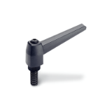 GN 500 - Adjustable hand lever, Plastic, with bolt