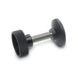 GN 421.12 - Knurled screws with movable thrust pad