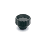 GN 590 - Knurled nuts, Antistatic plastic, ESD, Type E, with threaded blind bore