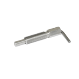GN 7017 - Stainless-Steel-Indexing plungers, Type B, without rest position, without locknut