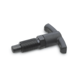 GN 817.4 - Indexing plungers, with T-Handle, Type B, without rest position, without lock nut