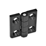 GN 237.1 A - Hinges Plastic, Type A, 2x2 bores for countersunk screws