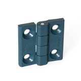 GN 237.1 MDB - Hinges, detectable, FDA-compliant plastic, Type A, 2x2 bores for countersunk screws
