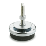 GN 248 - Leveling Feet, Steel, with Vibration Damping