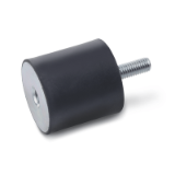 GN 351 - Rubber buffers, Type ES, with female thread / threaded stud